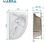 Ванна 1Marka КАТАНИЯ/CATANIA 1600х1100 R Комплект Стандарт 2 П 01кт1610пкс2+п 7