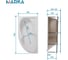 Ванна 1Marka ДИАНА/DIANA 1700х900 L Комплект Премиум П 01ди1790лкпп 8