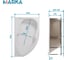 Ванна 1Marka ДИАНА/DIANA 1700х1050 R Комплект Стандарт 2 П 01ди1710пкс2+п 7