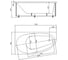 Ванна акриловая Azario Каприз 150x90 см, асимметричная, левая AV.0002150 00082062 5