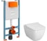 Комплект Vitra L-Box Shift Rim-ex: подвесной безободковый унитаз (7742) + сиденье (810) + инсталляция (732) 9855B003-7207 1