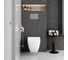 Комплект Vitra L-Box Shift Rim-ex: подвесной безободковый унитаз (7742) + сиденье (810) + инсталляция (732) + панель смыва глянцевый хром (2280) 9855B003-7206 11