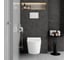 Подвесной унитаз Vitra Metropole Round (Метрополь Раунд) безободковый QuantumFlush (Квантум Флаш) с сиденьем микролифт, белый санитарный фарфор 7910B003-6429 5