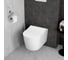 Подвесной унитаз Vitra Metropole Round (Метрополь Раунд) безободковый QuantumFlush (Квантум Флаш) с сиденьем микролифт, белый санитарный фарфор 7910B003-6429 6