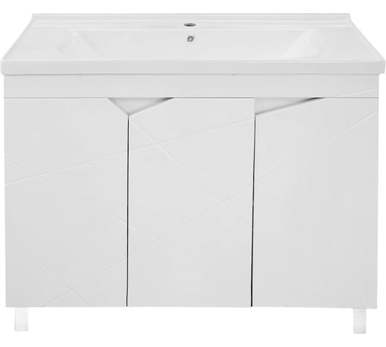 Комплект Loranto Оптимум - Тумба 100 см напольная с раковиной Monte NEO 1010x475x215 00106211