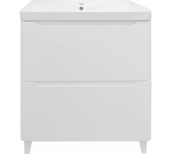Комплект Тумба Azario ЛОТОС 60/2 Н (590х458х829) напольная с раковиной Монте 60 AZ-MONTE 60 00106598