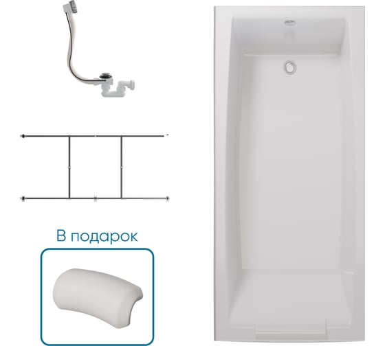 Ванна 1Marka АЭЛИТА/AELITA 1800х800 Комплект Стандарт 2 П 01аэл1880кс2п