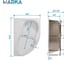 Ванна 1Marka АУРА/AURA 1500х1050 R Комплект Премиум П 01аур1515пкпп 8