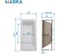 Ванна 1Marka АЭЛИТА/AELITA 1500х750 Комплект Премиум П 01аэл1575кпп 8