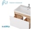 Тумба 1Marka БЛОК МИНИ/Aris mini 70П (700х440х450) 1я дуб вотан/белый глянец раковина Ц0000043064 6