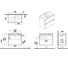 Тумба с раковиной для ванной Vitra Mia Plus Square (Мия Плюс Скуэр) 80 см глянцевая белая ДСП 69742 2