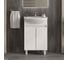 Тумба с раковиной Onika Милтон 60 напольная, белая, разборная (ум. Уют 60) 106170 1