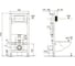 Комплект TECEspring Base панель смыва с прямоугольными кнопками, черный матовый S401204 5