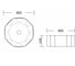 Раковина санфаянс накладная круглая Bauedge BAU Element Cristal D40.5, белая JIE0024 4