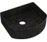 Раковина санфаянс накладная Bauedge BAU Mif stripes 40х35, черная JIE0028 1