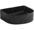 Раковина санфаянс накладная Bauedge BAU Mif stripes 40х35, черная JIE0028 4
