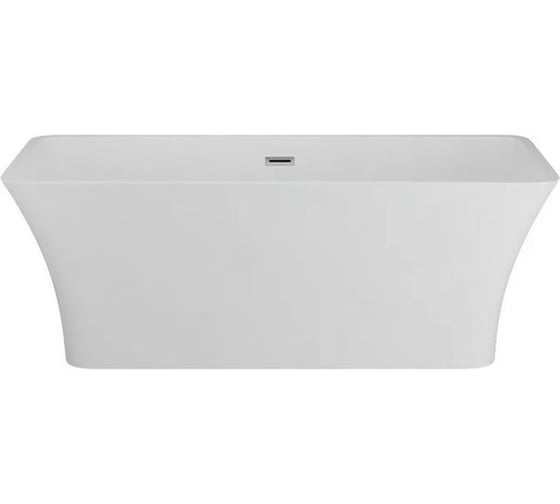 Ванна отдельностоящая акриловая Bauedge BAU Pure 1700x750, белая, в комплекте со сливом-переливом TY1014