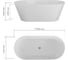 Ванна отдельностоящая акриловая Bauedge BAU Flow 1700x750, белая TY1008 5