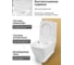 Унитаз напольный безободковый Bauedge Bau Stil вихревой смыв, усиленное быстросъемное сиденье дюропласт микролифт BS0003-HQ5 2