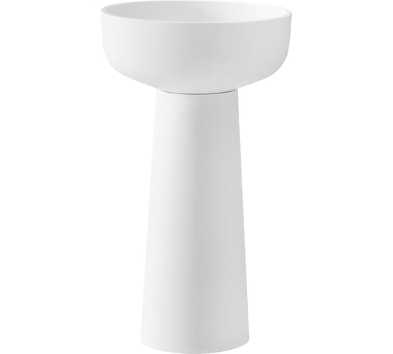 Раковина Vincea Солид Серфейс (Solid Surface), 480x480x850, напольная, цвет белый матовый, VBS-4SP02MW