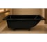 Ванна из искусственного камня ЛИТКАМ SELENA 170x75, черный мат LKV-M170.75B.SELENA 1