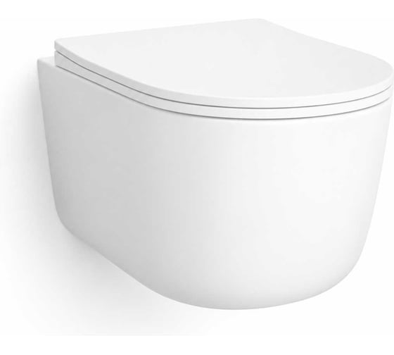Унитаз подвесной WasserKraft с крышкой H003M