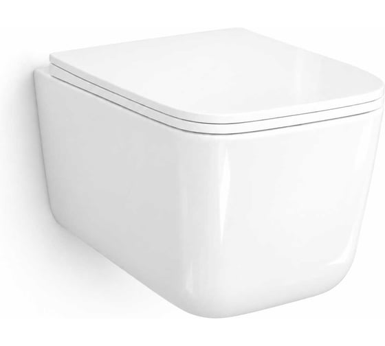 Унитаз подвесной WasserKraft с крышкой H004