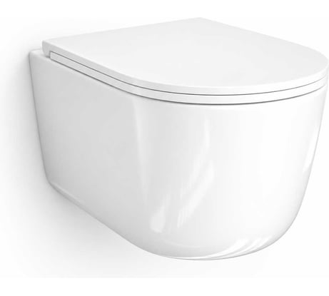 Унитаз подвесной WasserKraft с крышкой H003