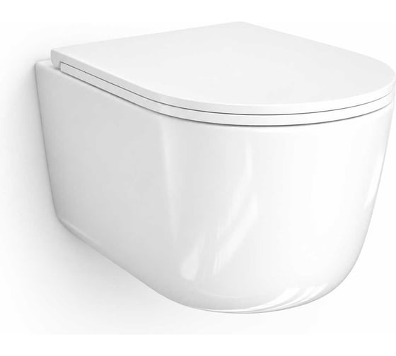 Унитаз подвесной WasserKraft с крышкой H003