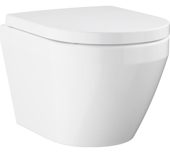 Унитаз подвесной GROHE Euro c сиденьем с микролифтом, альпин-белый 102509SH00 1