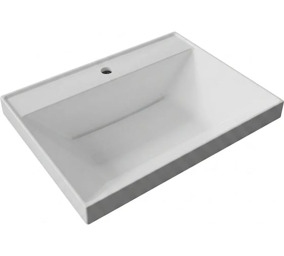 Раковина для ванной uperwood Modern (Модерн) 60 см, белая глянцевая RModern60wg 1