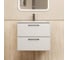 Тумба с раковиной для ванной uperwood Foster New_60 см, подвесная, белая KFosterNEW60w 1