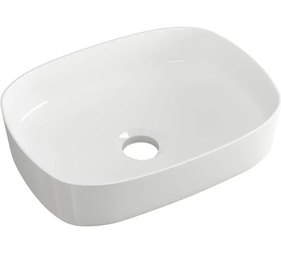 Раковина накладная прямоугольная Bauedge BAU Stil 51x38, белая JIE0029