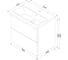 База с раковиной AM.PM Gem подвесная 60 см 2 ящика цвет: орех M90-FHX0602HF-WCC0602WG 8