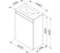 База с раковиной AM.PM X-Joy подвесная 45 см 1 дверца белый глянец M85A-FHX0451-WC0452WG 10