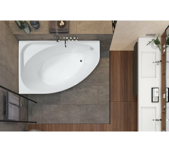 Акриловая ванна VAGNERPLAST HAPI 170x110 Left VPBA170HAP3LX-04