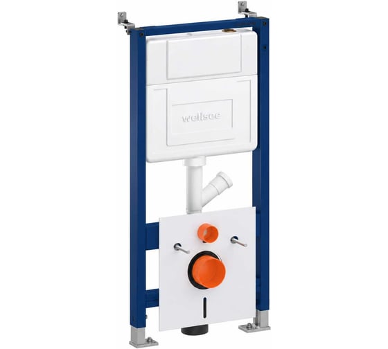 Набор 7 в 1 Wellsee Pure BY инсталляция с унитазом в цвете глянцевый бе 180201043