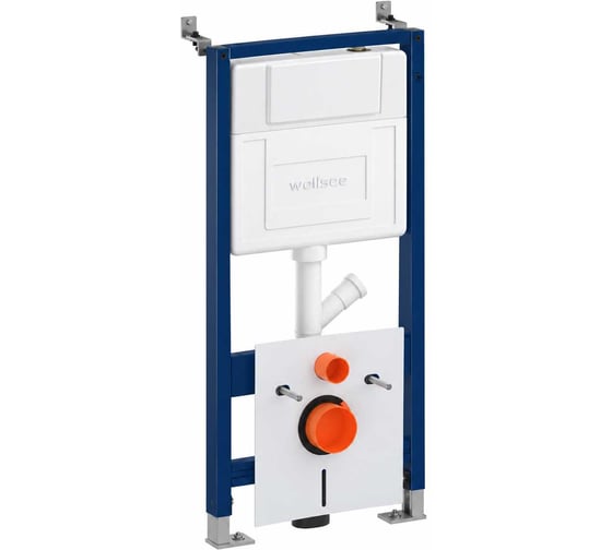 Набор инсталляция с унитазом Wellsee Eclatant 8 в 1 глянцевый белый со 181501073
