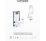 Акционный набор 10 в 1 с инсталляцией и унитазом Wellsee Pure BY, глянцевый белый 180201103 2