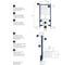 Акционный набор 6 в 1 с инсталляцией и унитазом Wellsee Pure BY, глянцевый белый 180201018 14