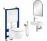 Набор 9 в 1 Croquis инсталляция с унитазом Wellsee глянцевый белый сос 181101190 1