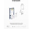 Набор инсталляция с унитазом Wellsee Pure BY 9 в 1 глянцевый бе 180201196 2