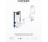 Набор инсталляция с унитазом Wellsee Pure BY 9 в 1 глянцевый бе 180201195 2