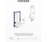 Набор инсталляция с унитазом Wellsee Pure BY 9 в 1 глянцевый бе 180201179 2