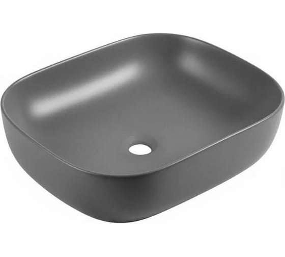 Раковина накладная прямоугольная Wonzon & Woghand TAHOE серый матовый WW-RN41286-MG