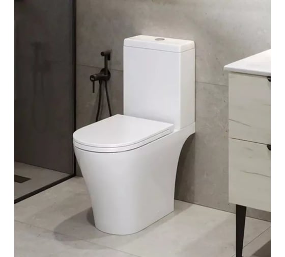 Унитаз-компакт Sanita BREEZE Белый S1 (WC.CC/Breeze/2-DM.Rim/WHT.G/S1) 00000154085