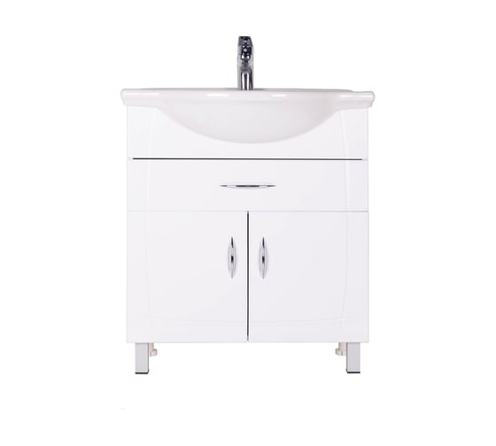 Тумба Orange O-mebel Софи-75 белый глянец Si-75TU+RA 1