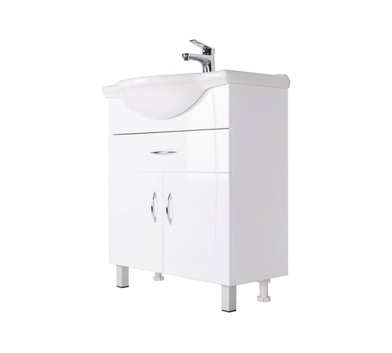 Тумба Orange O-mebel Софи-75 белый глянец Si-75TU+RA