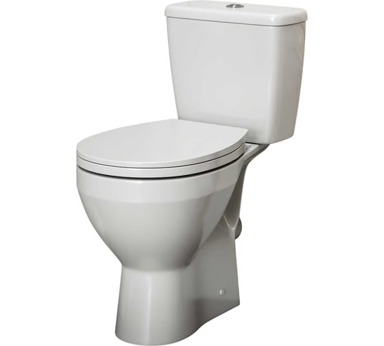 Унитаз напольный торнадо безободковый Teymi Demi Vortex T40119 ЦБ-00305378