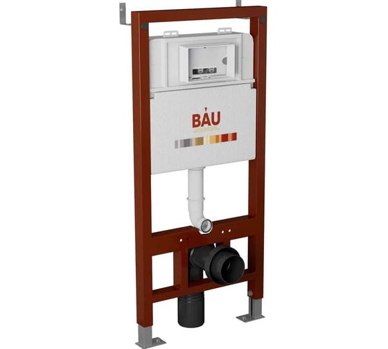 Инсталляция с унитазом комплект Bauedge унитаз Hurricane-3, сиденье, клавиша бронза Q111300-BS0002-HQ3-Q00012